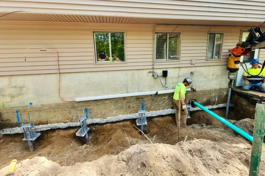 helical pier installation in Palmetto, FL